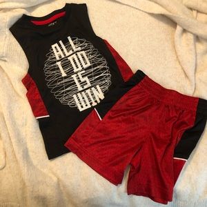 Toddler Boys basketball short and tank set